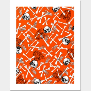 SKELETON Bones Illustration Posters and Art